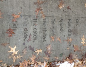 St. Paul sidewalk poem